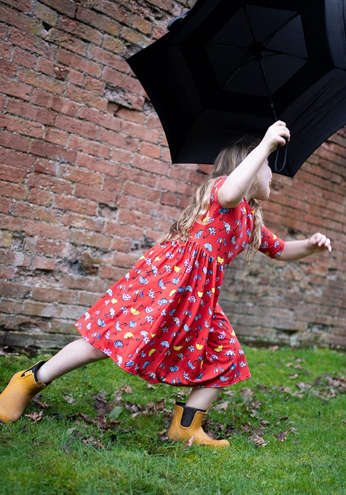 Children's Umbrella Print Dress (Acer)