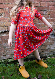 Children's Umbrella Print Dress (Acer)