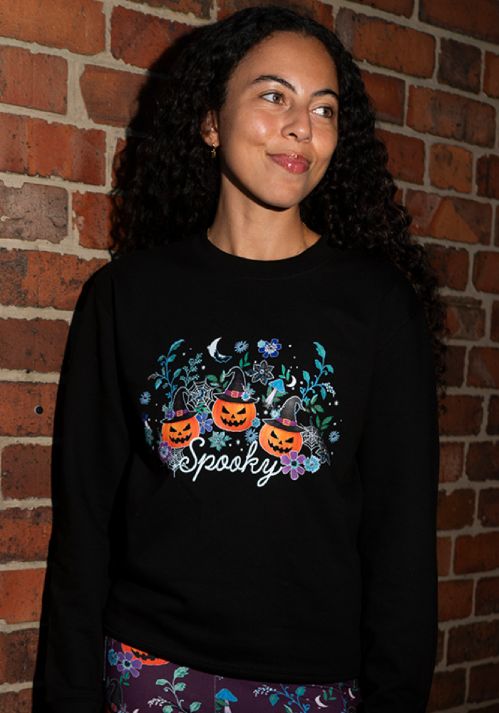 Adult Pumpkin Club Print Sweatshirt