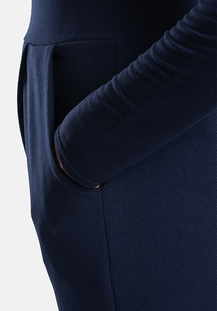 Third angle of Aiden Navy Popsy Trousers