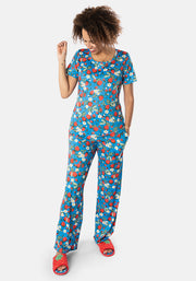 Albion Trailing Strawberry Print Pyjama Set