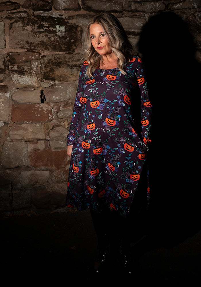 Alecto Witchy Pumpkin Trapeze Dress