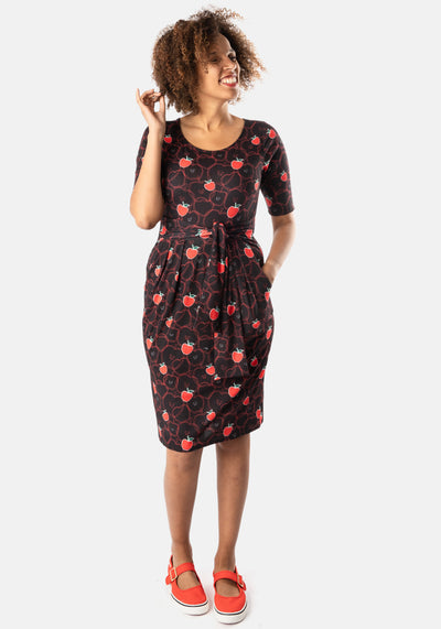 Ali Apples Print Dress