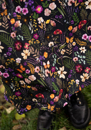 Alizia Pressed Floral Print Midi Cotton Dress