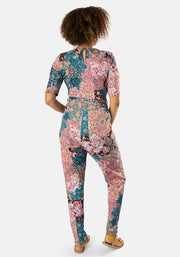 Allie Boho Patchwork Print Narrow Leg Jumpsuit