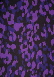 Andie Purple Animal Print Blouson Dress