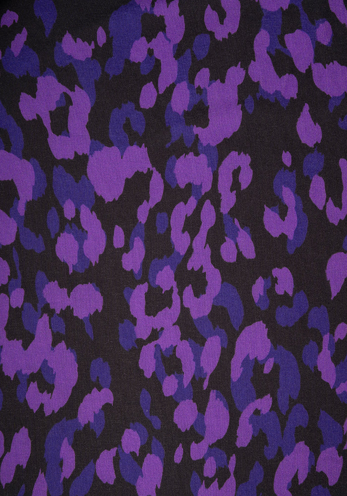 Andie Purple Animal Print Blouson Dress