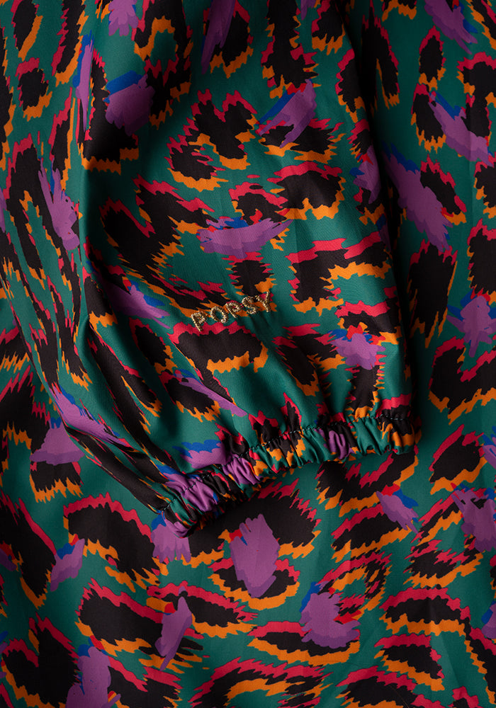 Second angle of Multicolour Animal Print Popsy Coat