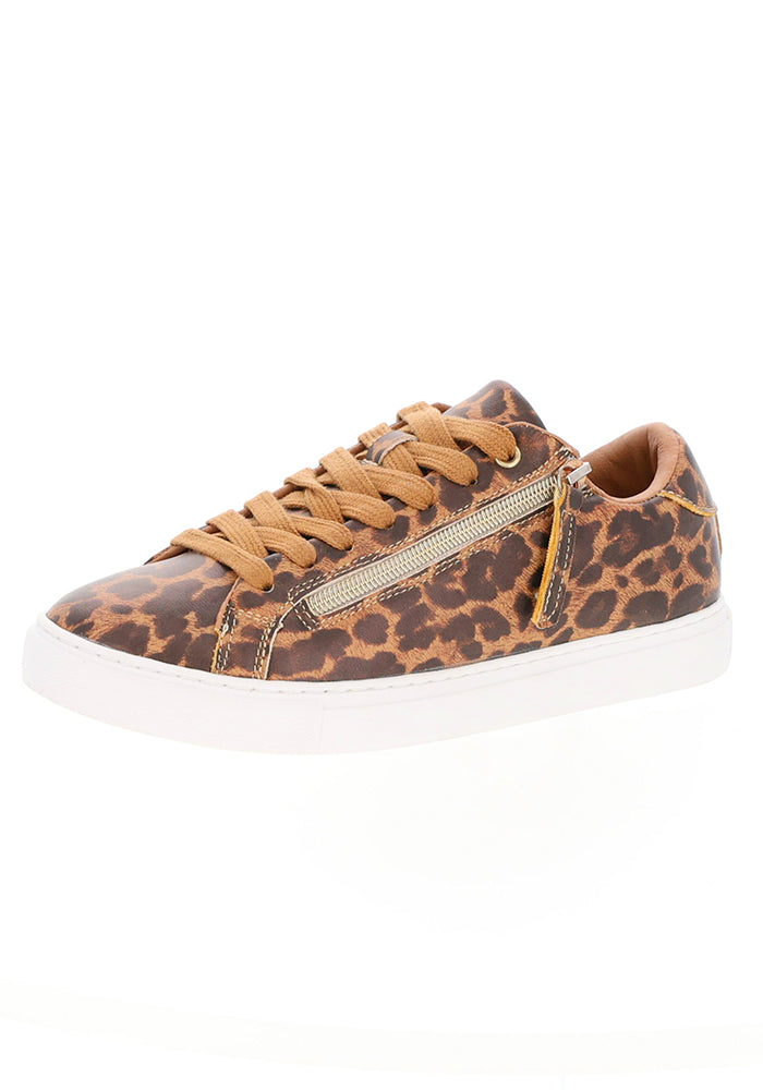 Animal Print Zip Trainers