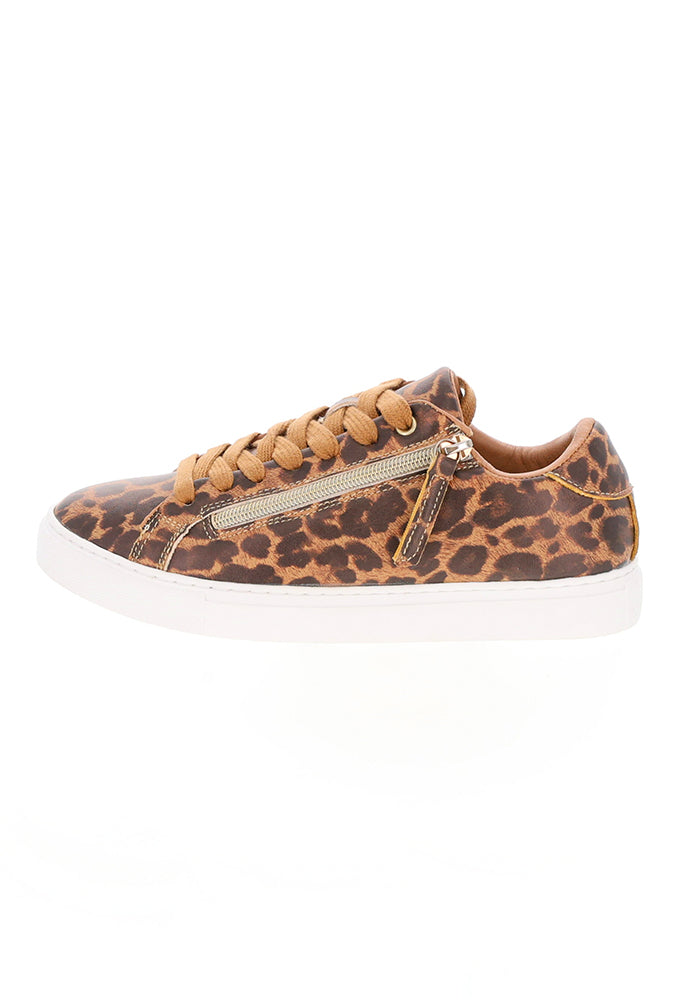 Animal Print Zip Trainers