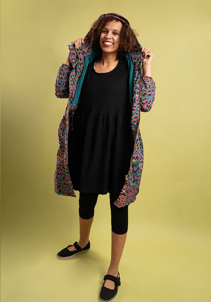 Fourteenth angle of Multicolour Animal Print Popsy Coat