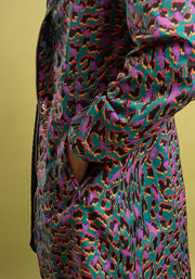 Multicolour Animal Print Popsy Coat