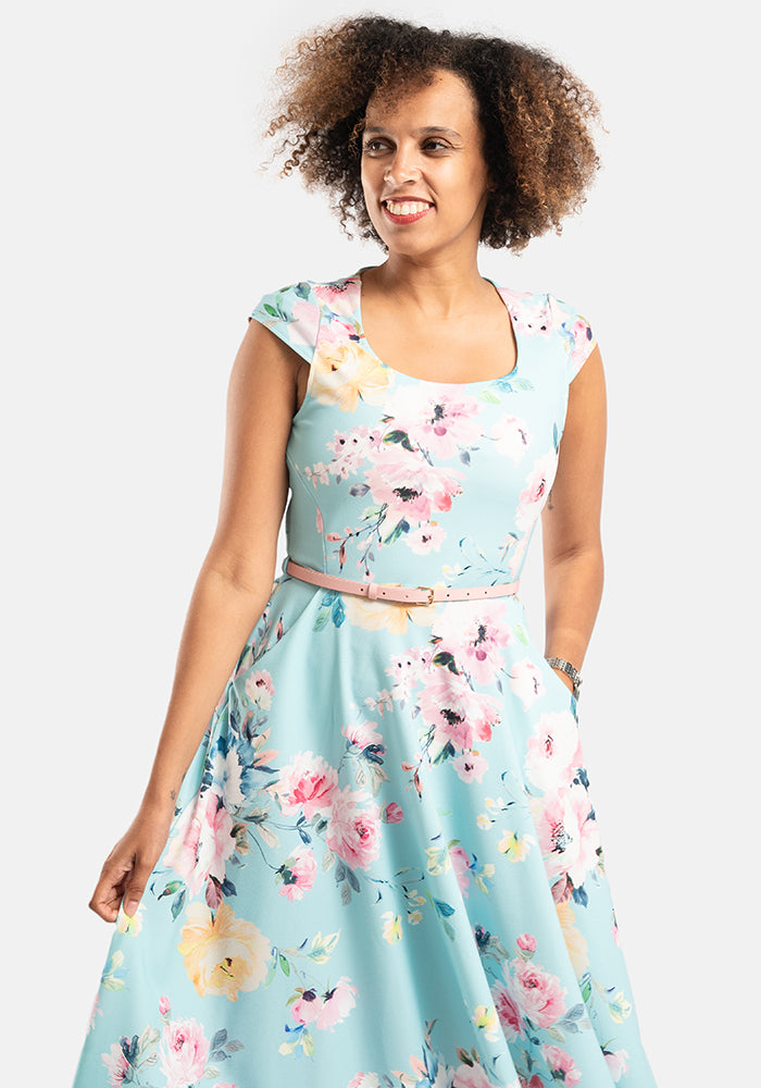 Ann-Marie Floral Print Swing Dress