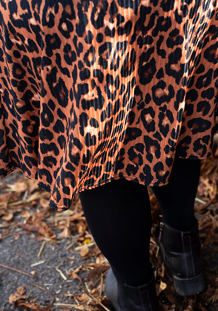 Anouk Natural Animal Print Dress