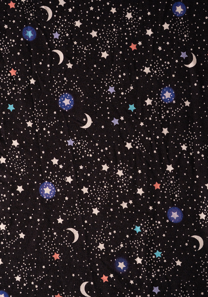 Second angle of Antares Ditsy Star Print Viscose Jumpsuit