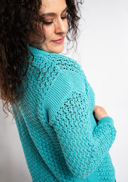 Aqua Open Knit Cardigan