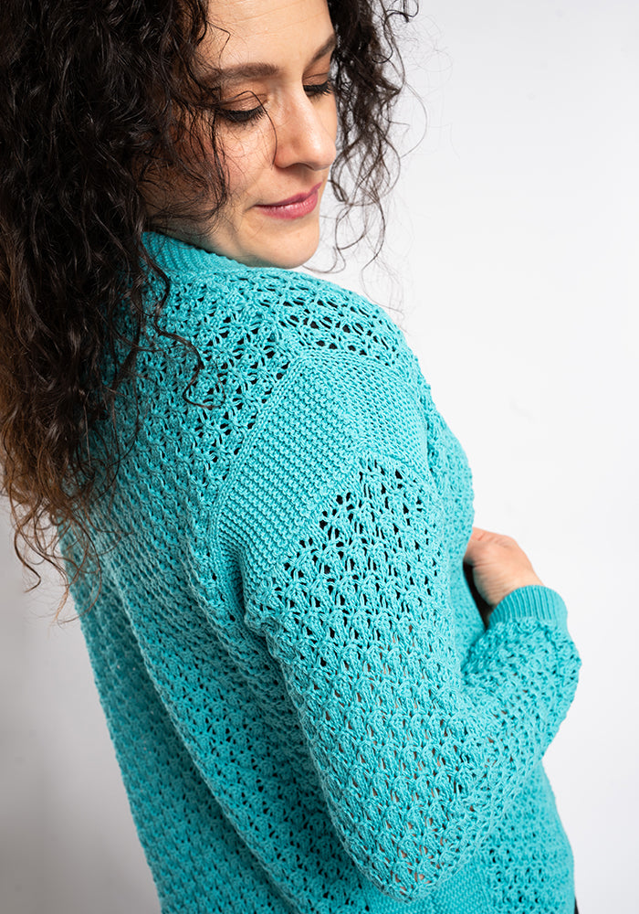 Aqua Open Knit Cardigan