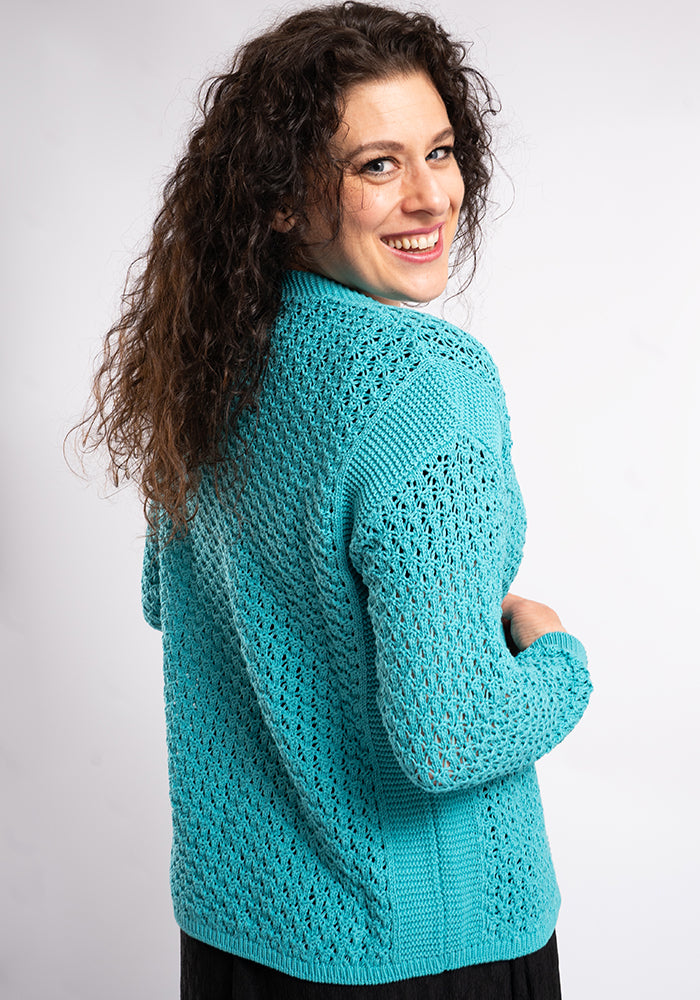 Aqua Open Knit Cardigan