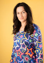 Ara Navy Starburst Print Pyjama Set