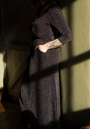 Arista Silver Sparkle Maxi Dress