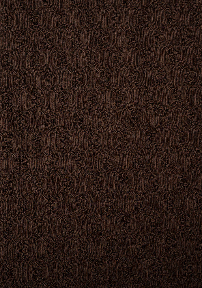 Second angle of Arla Chocolate Textured Oval Midaxi Dress