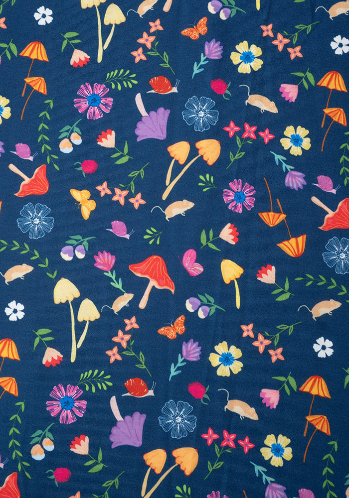 Children's Mushrooms & Mice Print Dress (Artemis)