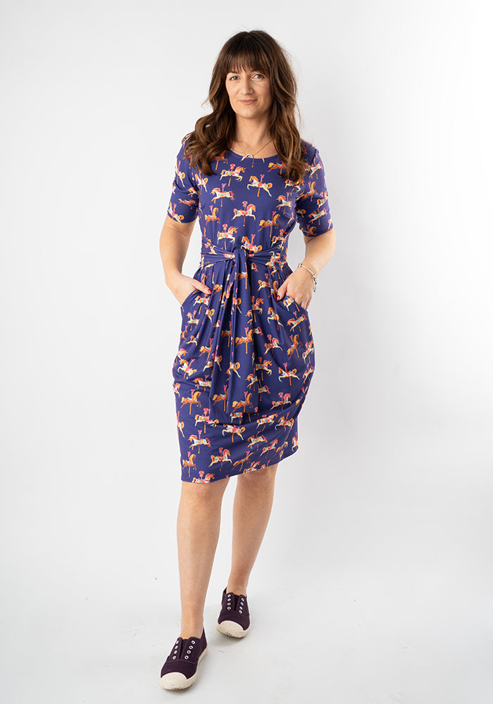 Asanti Carousel Horse Print Dress