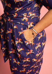 Asanti Carousel Horse Print Dress