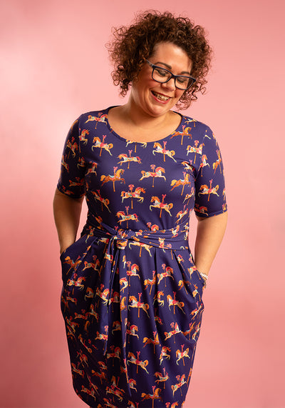 Asanti Carousel Horse Print Dress