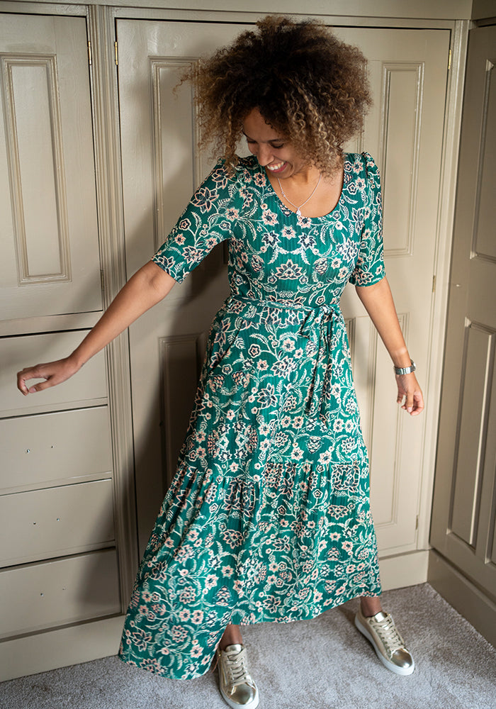 Seventh angle of Ashlea Nouveau Floral Print Midaxi Dress