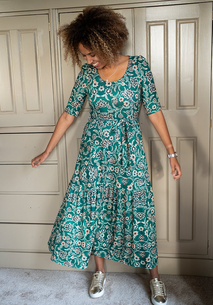 Ninth angle of Ashlea Nouveau Floral Print Midaxi Dress