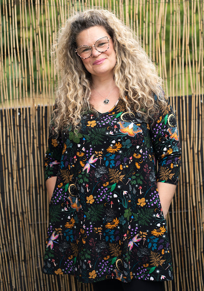 Ashton Magical Moth Print Cotton Tunic