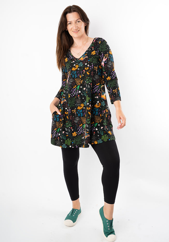 Ashton Magical Moth Print Cotton Tunic