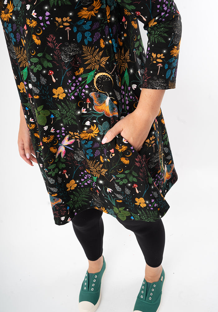 Ashton Magical Moth Print Cotton Tunic