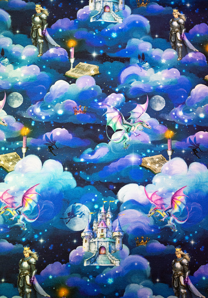 Second angle of Astryn Fairytale Story Print Cotton Dress