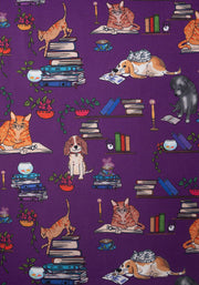 Atticus Pet Library Print Trapeze Dress