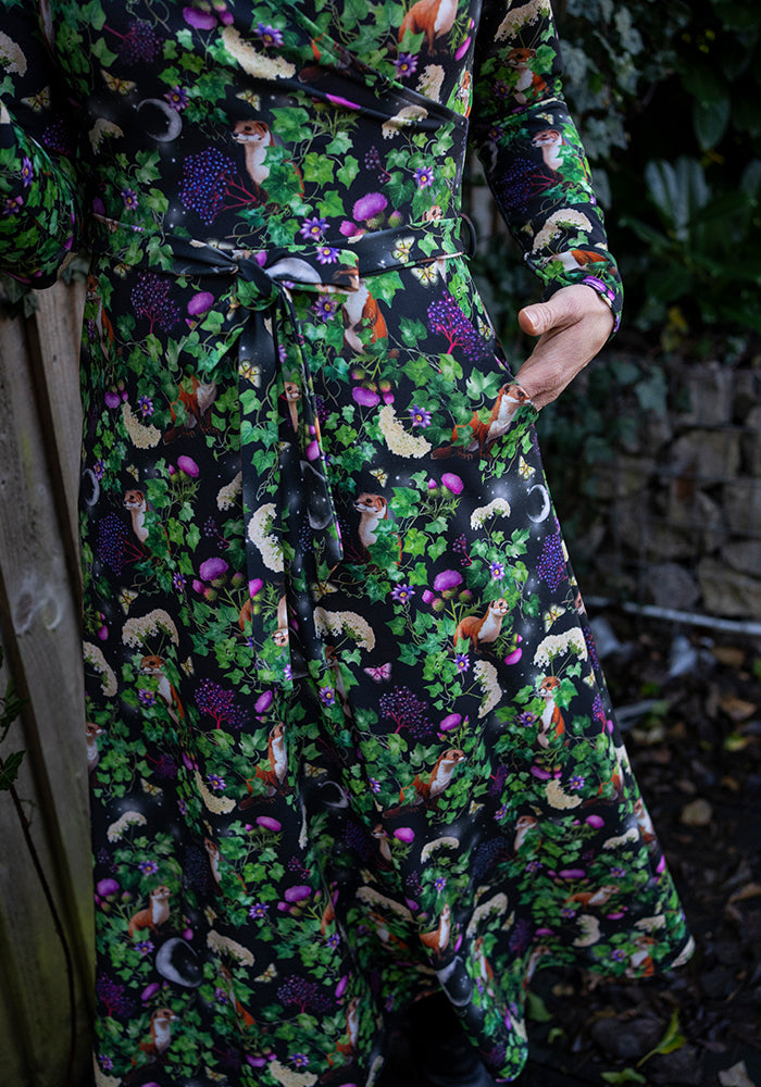 Avalie Stoats Print Midi Dress