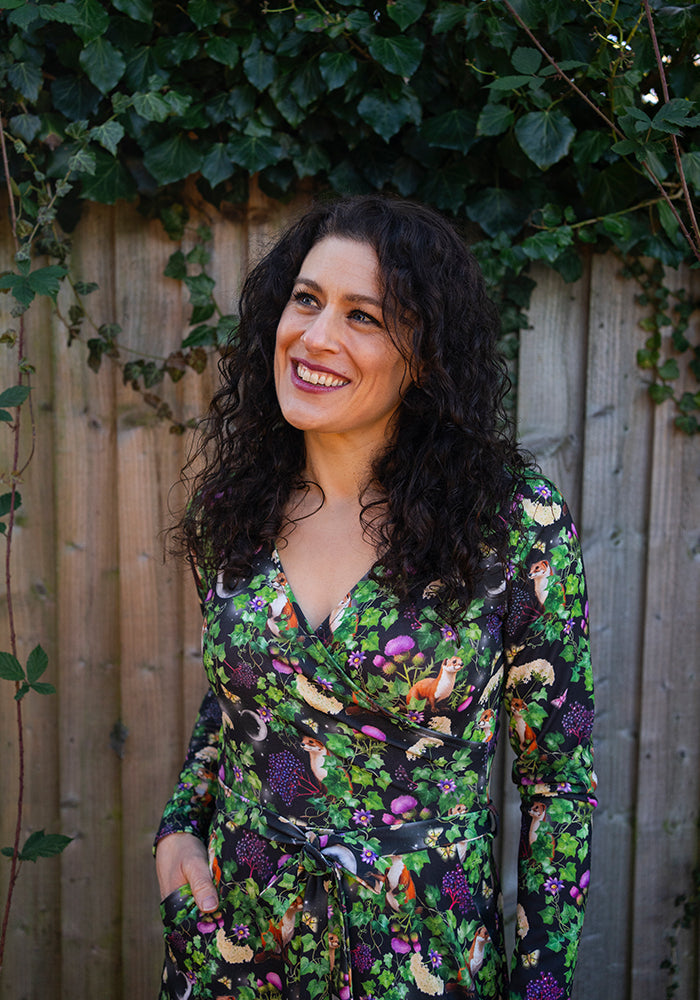 Avalie Stoats Print Midi Dress
