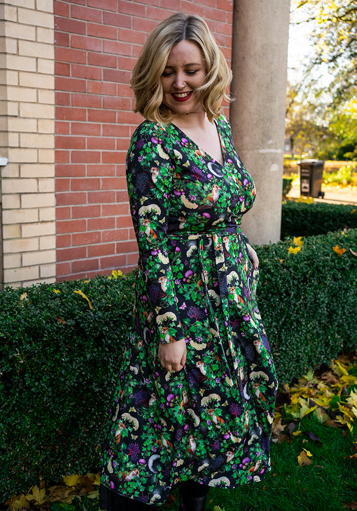 Avalie Stoats Print Midi Dress