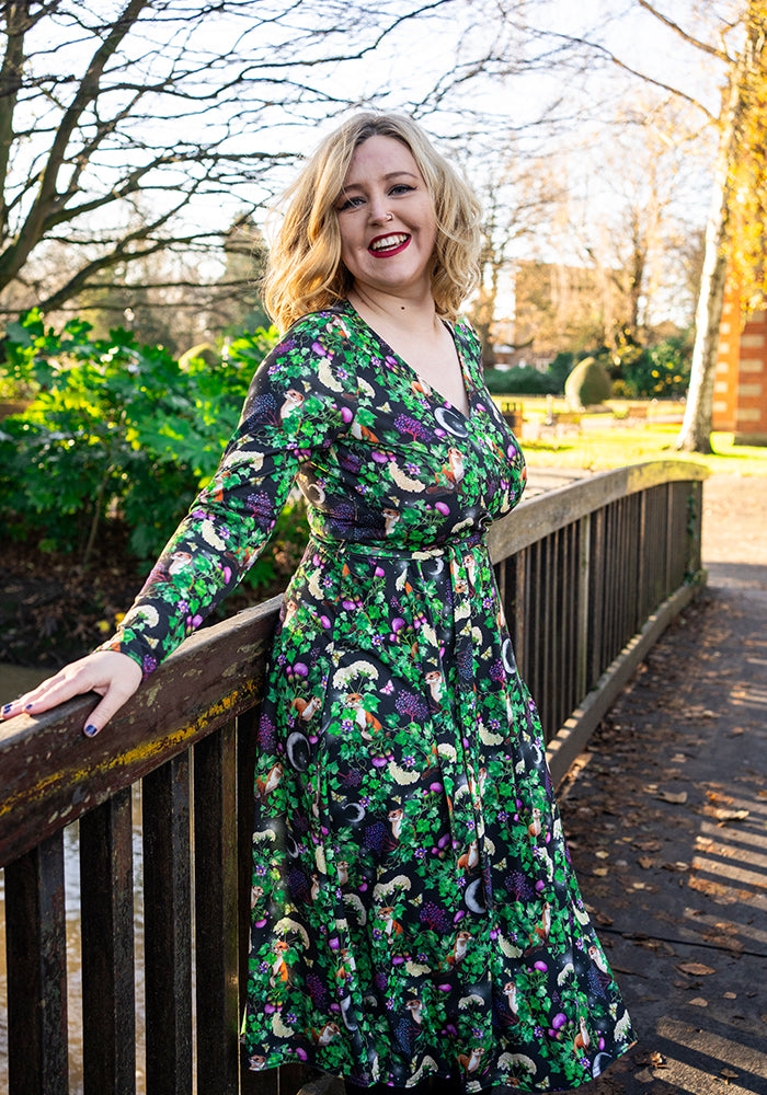 Avalie Stoats Print Midi Dress