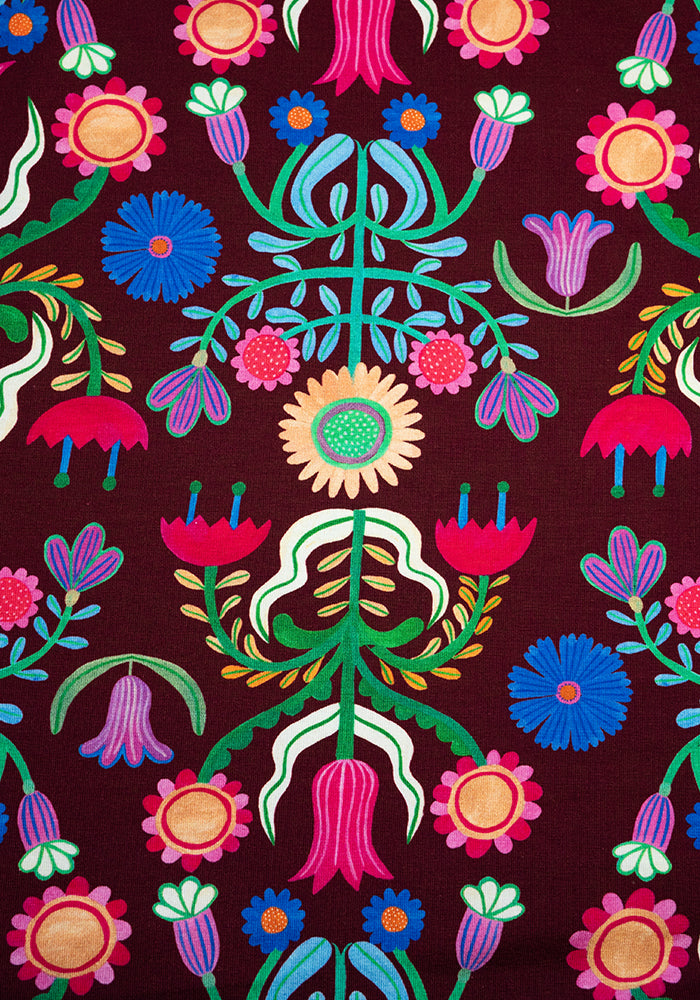 **Pre-Order** Ave Folk Floral Print Cotton Midaxi Dress **Pre-Order**