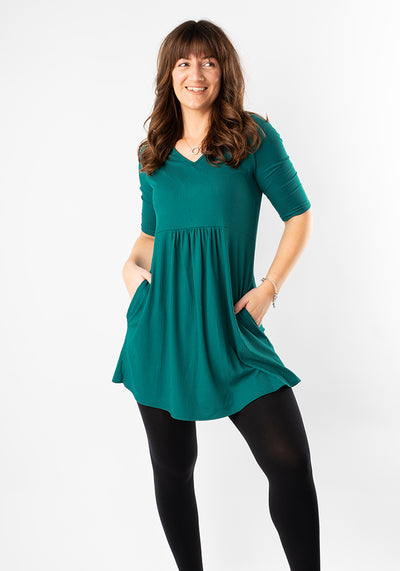 Averi Green Rib Brush Tunic