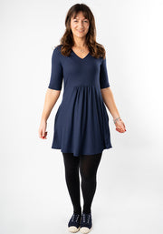Averi Navy Rib Brush Tunic