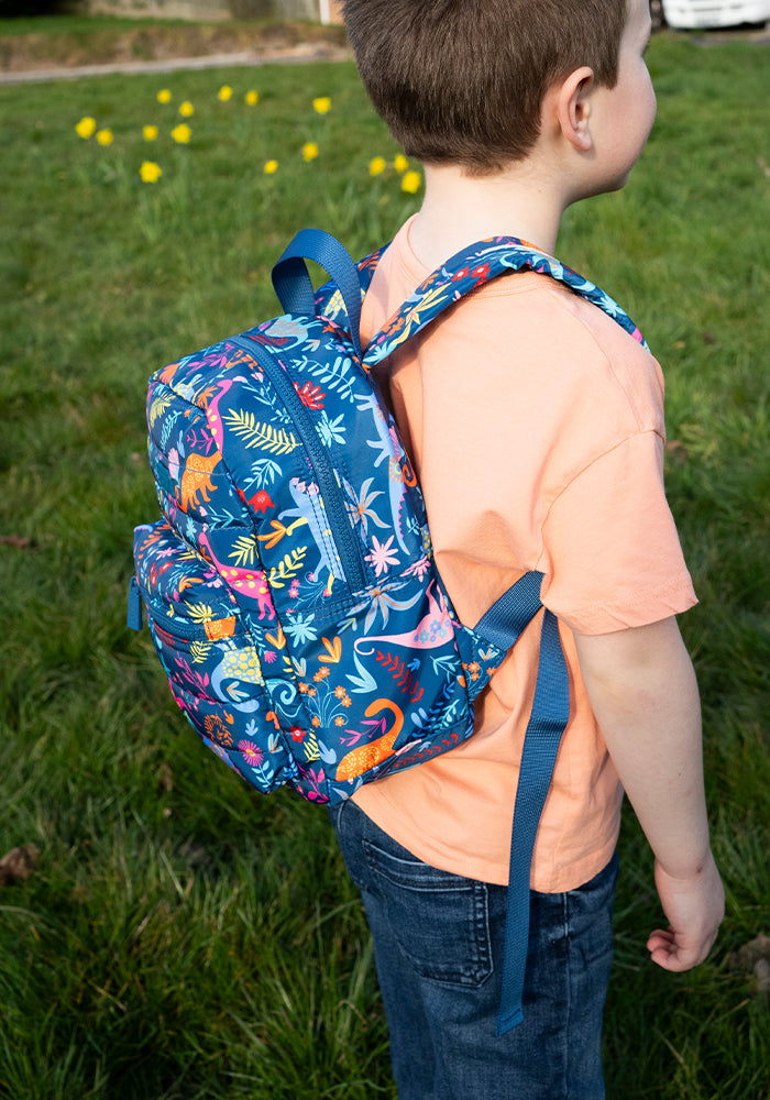 Tenth angle of Dinosaur Print Mini Backpack