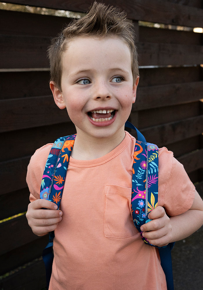 Fourth angle of Dinosaur Print Mini Backpack