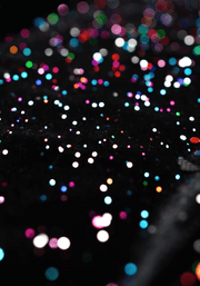 Hollyanne Black & Multicoloured Sparkle Velvet Trapeze Dress