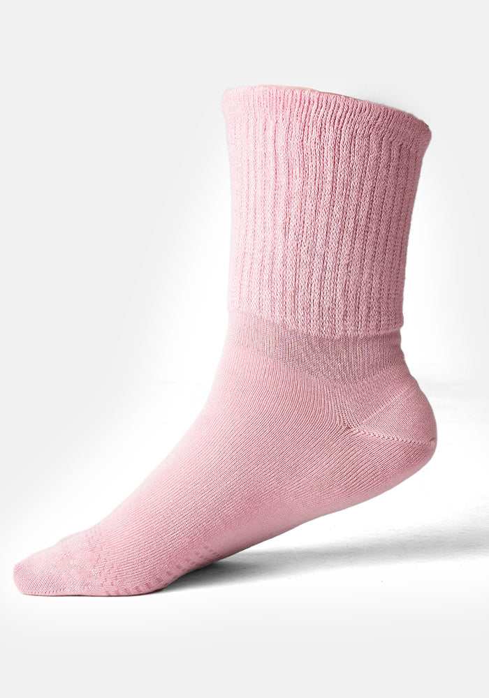 Front view of Light Pink Bamboo Socks