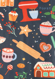 Children's Christmas Baking Print Flare Leggings (Tashna)