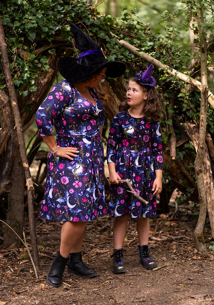 Moriah Bat Floral Print Dress