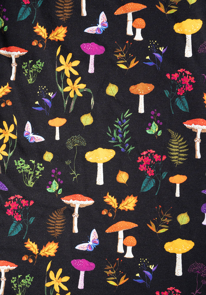 Bay Botanical Mushroom Print Cotton Dress